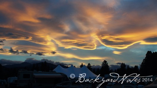 Fire and smoke influenced the sunsets. 