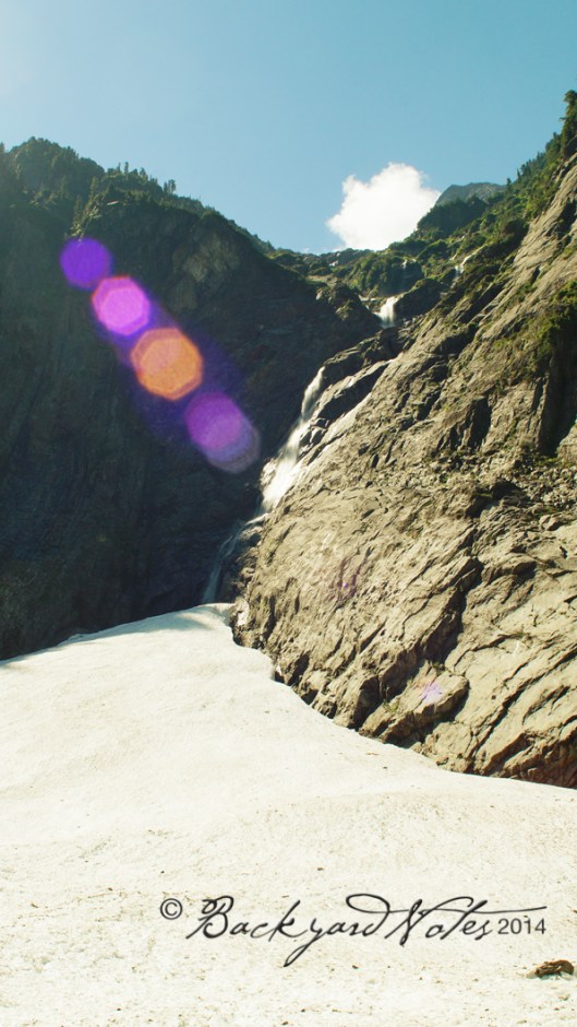 Big Four Mountain and waterfalls